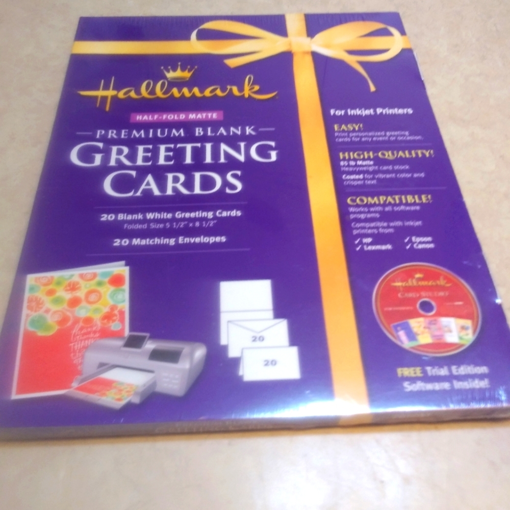 Hallmark brand Premium blank Greeting Cards sealed package
